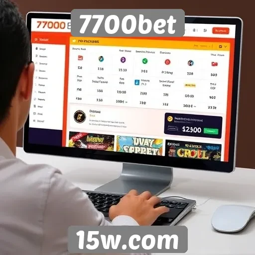 Análise da interface do usuário no site 7700bet